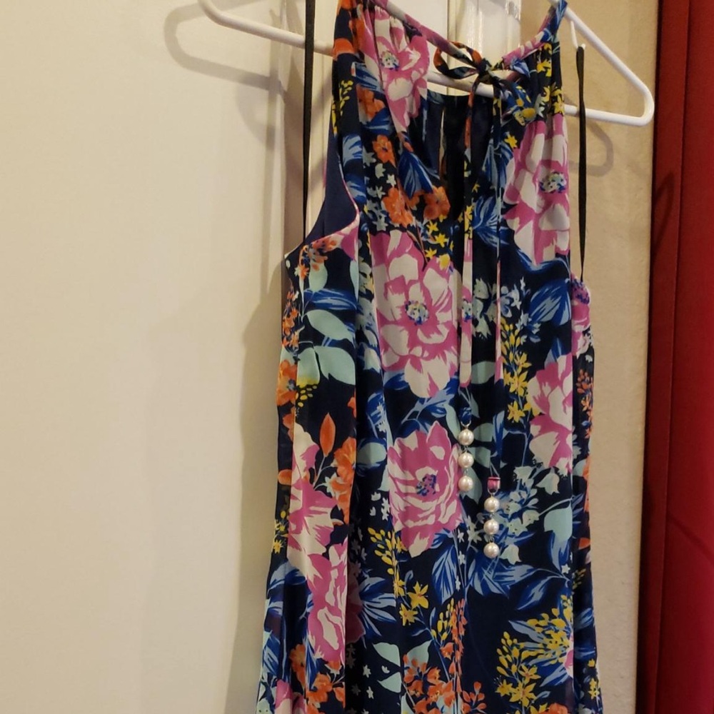 Roz & Ali Floral Multicolor Maxi Dress